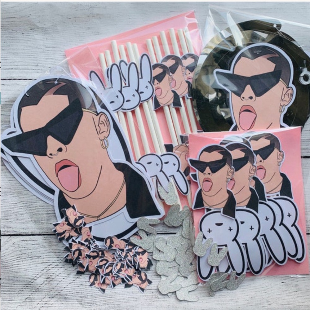 Bad Bunny  Party Supplies set